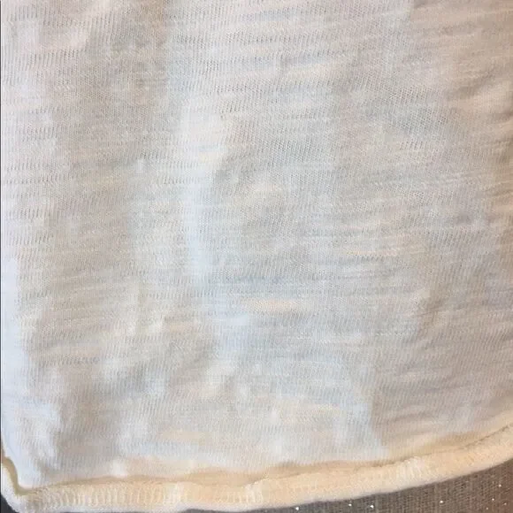 Madewell Basic Cropped Tee Quarter Button front XS - Picture 4 of 7